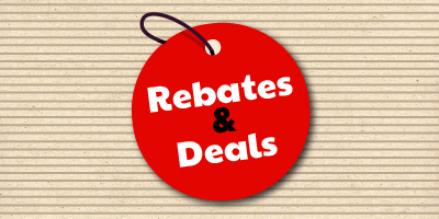 rebates and deals banner